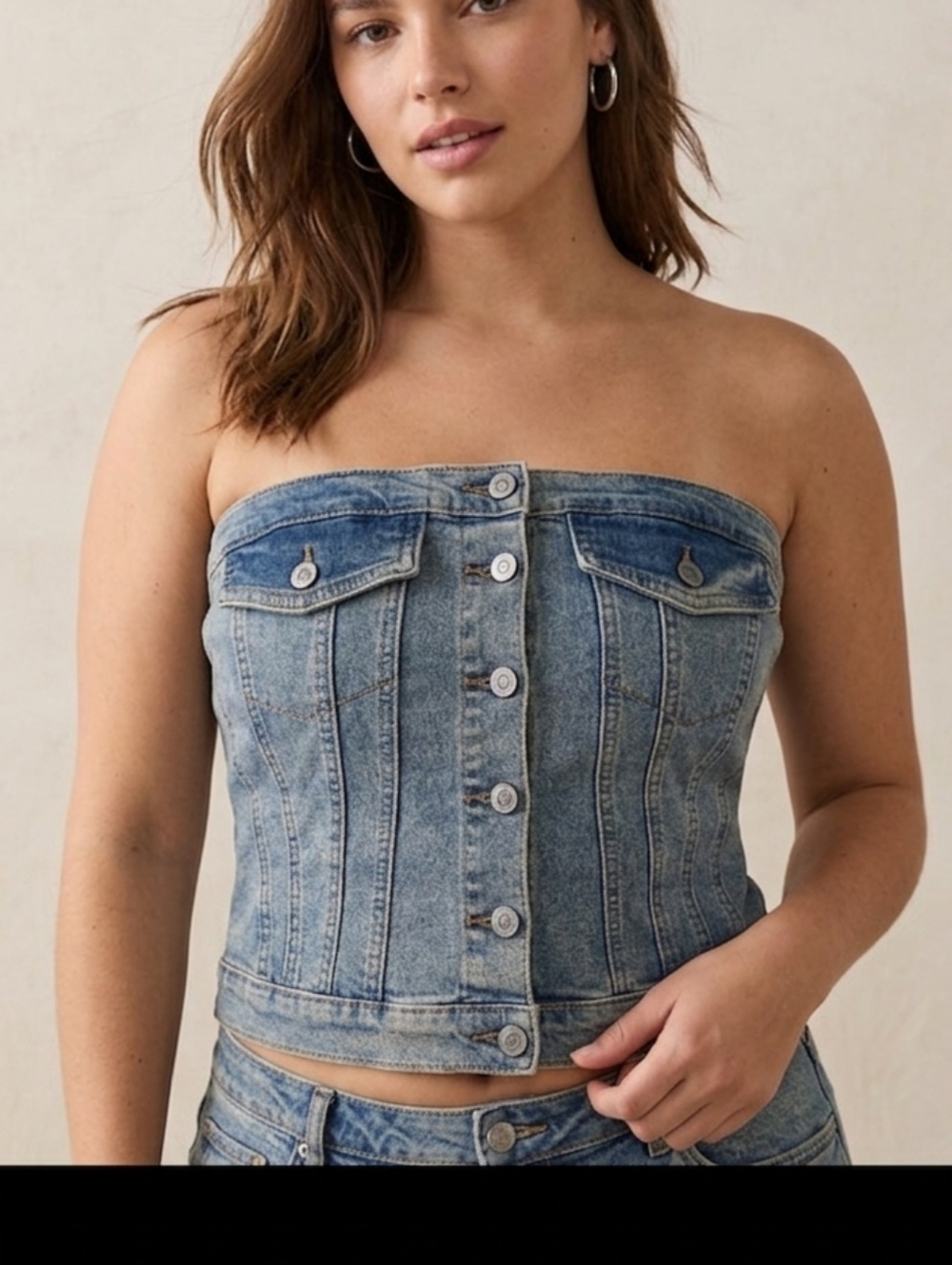 Effortless Edge: Project / Rep Nordstrom Denim Tube Top